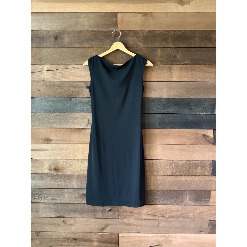 Laundry By Shelli Segal Black Cutout Tie Front Midi Dress Size 6